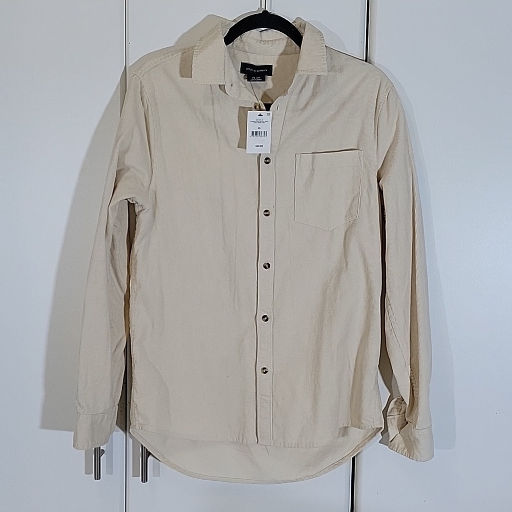 Cotton On Garments Men’s Button Down  Shirt NWT Size XS